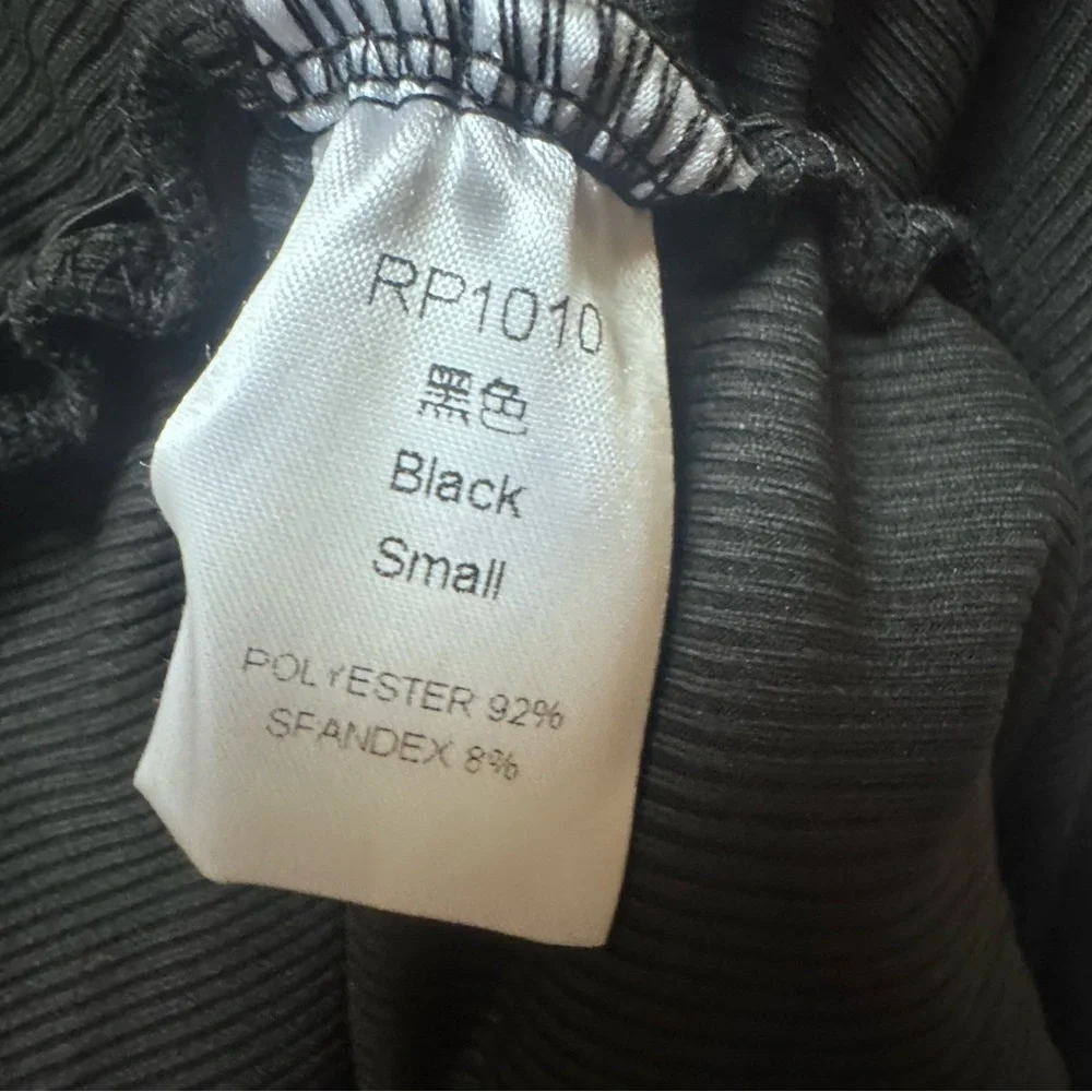 NWOT Black‎ Bodycon Ruched Dress Sz Small